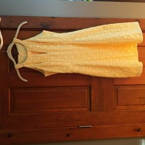 EUC Soft Yellow Lace Dress 00